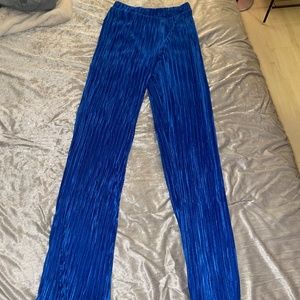 Satin blue pants never worn